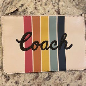 Coach - white slim wristlet